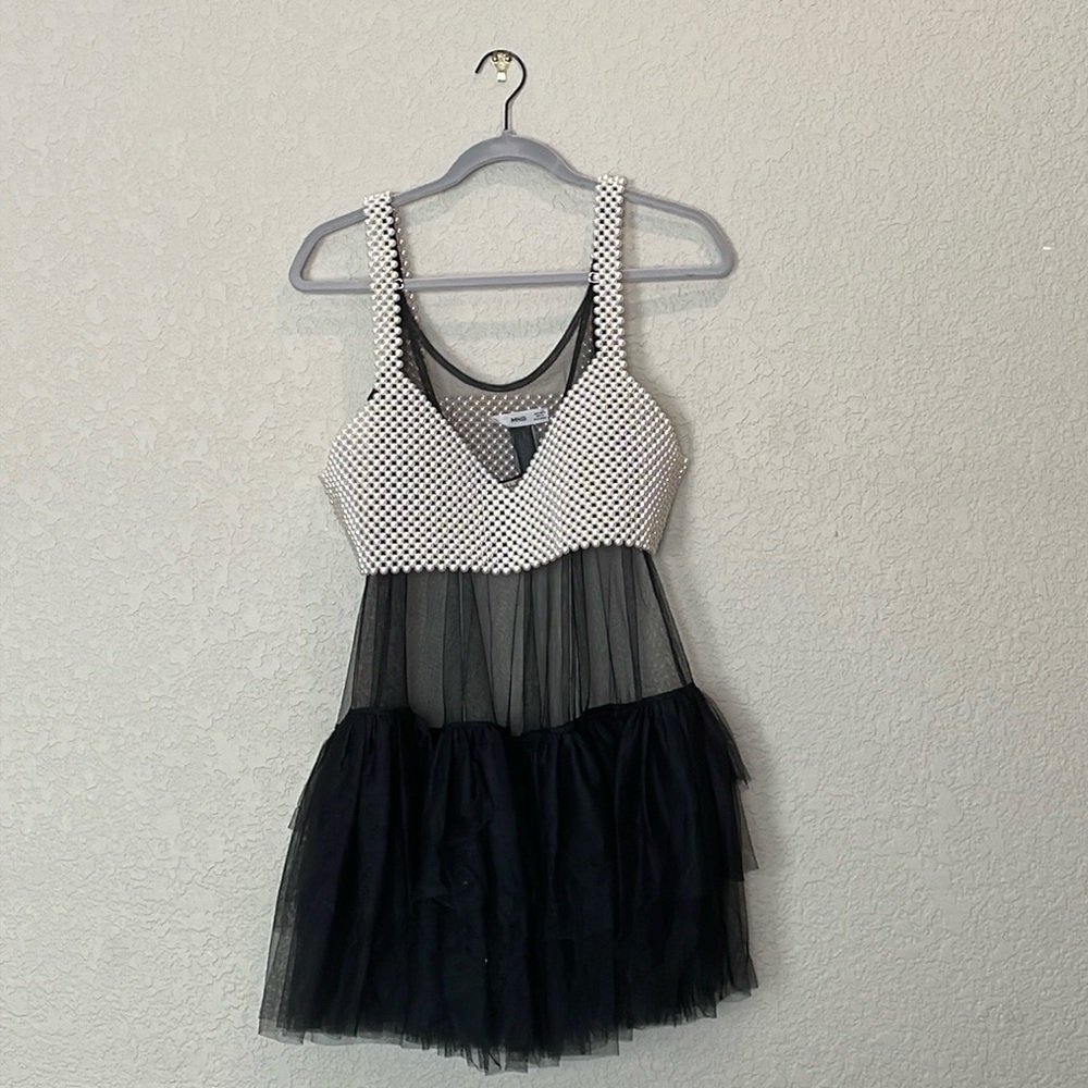 Free people NWOT tulle slip dress - Picture 2 of 5